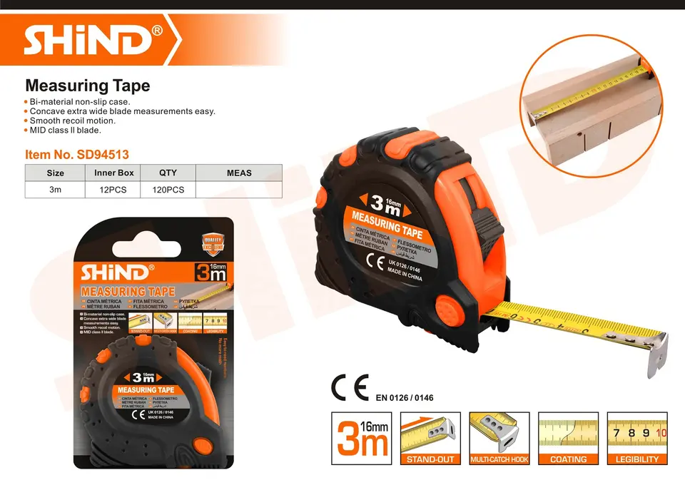Shind Measuring Tape High-Quality Auto Lock