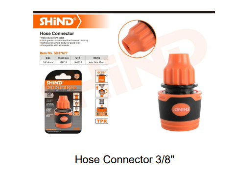 Shind Hose Connector 3/8&quot;