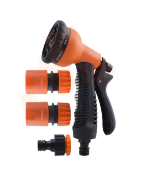 Shind Spray Nozzle Set Hand Soft Trigger 1/2X3/4&quot;  4 Pcs