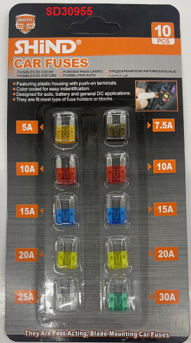 Shind Car Fuses, Type: Smal