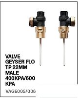 TP Geyser Valve 22mm
