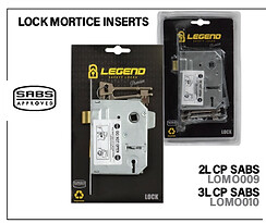 Cylinder Lock Reversible Inserts Chrome Plated SABS 2/3 Lever