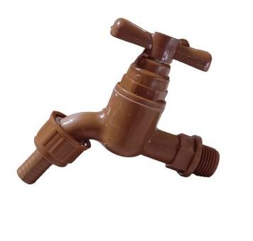 Water Tap Brown Plastic