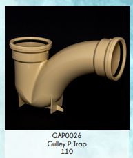 110mm Gully P Trap Duble Rubber Satas