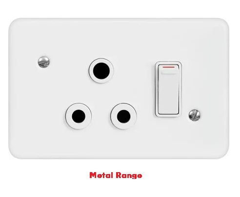 Redisson Wall Switch Socket Metal / Steel Single 4x2