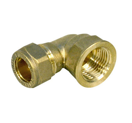 Brass Female Elbow 15x1/2&quot;F