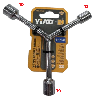 Yiad Y Type Socket Tringle Sizes 10-12-14