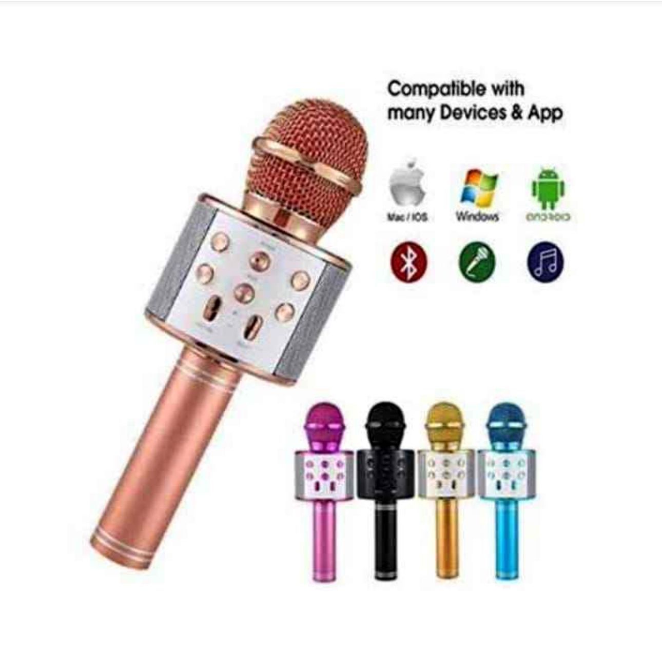 Wireless Bluetooth Karaoke Singing Microphone