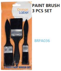 Orange Label Paint Brush 3 Pcs Set