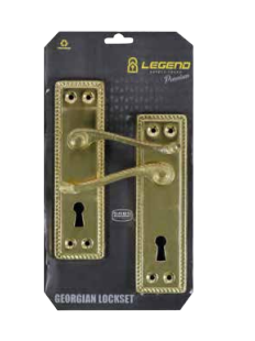 Legend Georgian SABS Door Lock SABS, Type: Brass 6&quot;