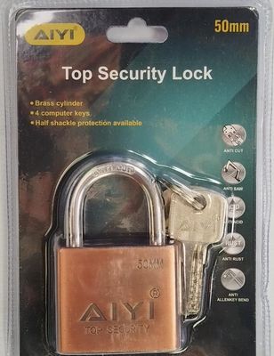Top Security Square Padlocks Browns x (12 Pec)