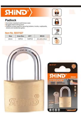 Shind-Thick Type Brass Padlock