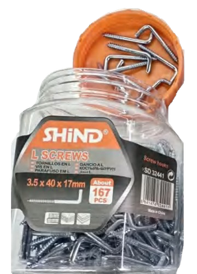 Shind L Screws Galvanized Coated