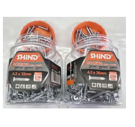 Shind Drill Point Screws Galvanized Coated