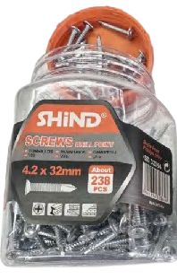 Shind Drill Point Screws Galvanized Coated, Size: 4.2x32mm