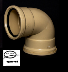 110mm 90deg Short Radius Bend UG Plain Satas