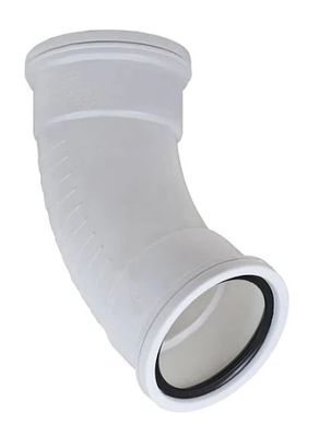 110mm 45deg Long Radius Bend SV Plain