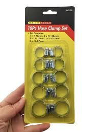 Hose Pipe Grip Clamp Set 10pcs