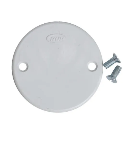 PVC Round LIDs 100&#39;s Packet With 2 Screws