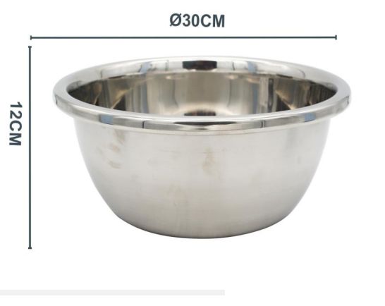 Ectias Multifunctional Stainless Steel Basin 30x12cm