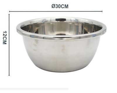Ectias Multifunctional Stainless Steel Basin 30x12cm