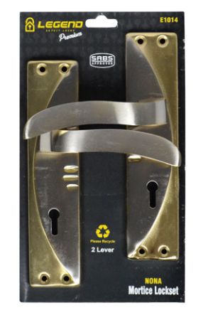 Legend Exclusive Mortice Lockset 2 Lever Reversible NONA 7&quot; SABS