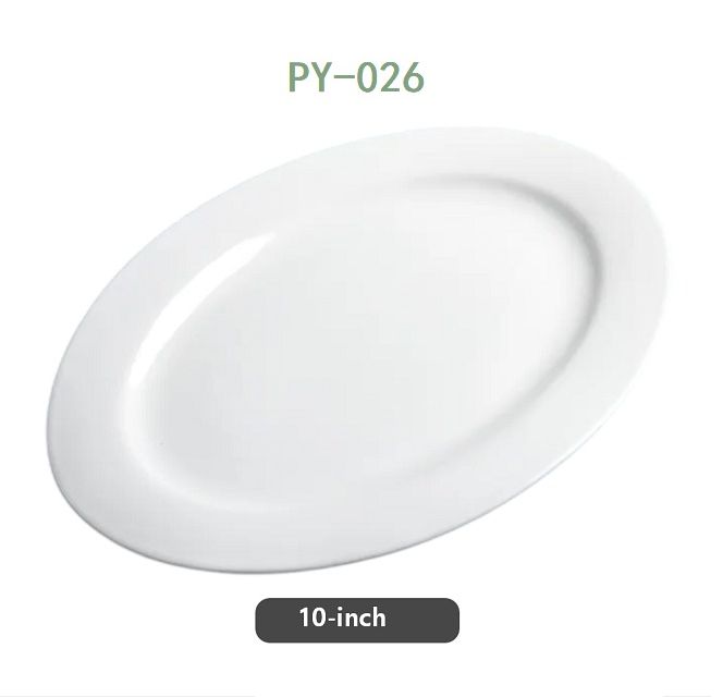 Ceramic Flate Plate White 10&quot;