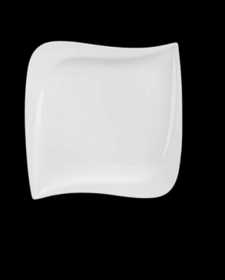 Ceramic Oval Plate White 8.5&quot;