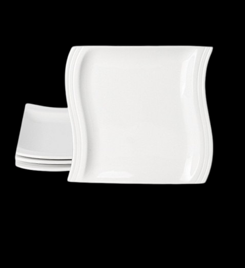 Ceramic Oval Plate White 8&quot;