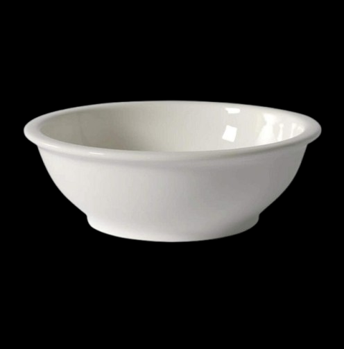 Ceramic Round Bowl White 9&quot;