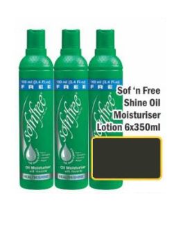 Sofnfree Shine Oil Moistturiser Lotion 350ml