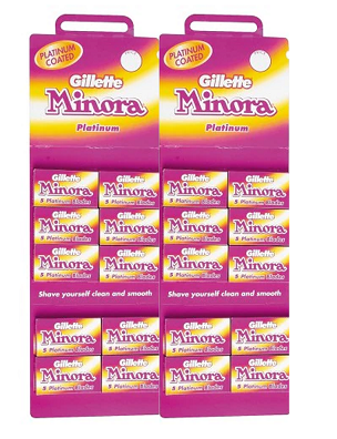 Minora Platinum Blades - 20 Packx5s