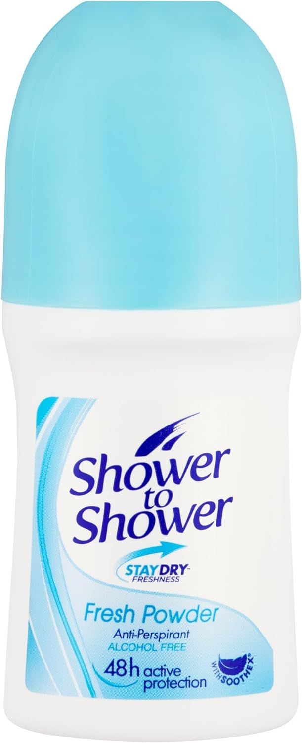 Shower to Shower Ladies Roll-On 50ml, Size: Fresh Powder