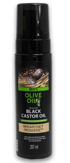 ORS Black Castor Oil Wrap set Mousse 207ml
