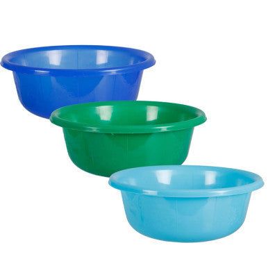 Basin - 26cm Plastic Household 4ltr Mix Color