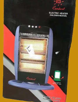 Condere Electric Halogen Heater 3-Tube ZR-3001 - 1200W