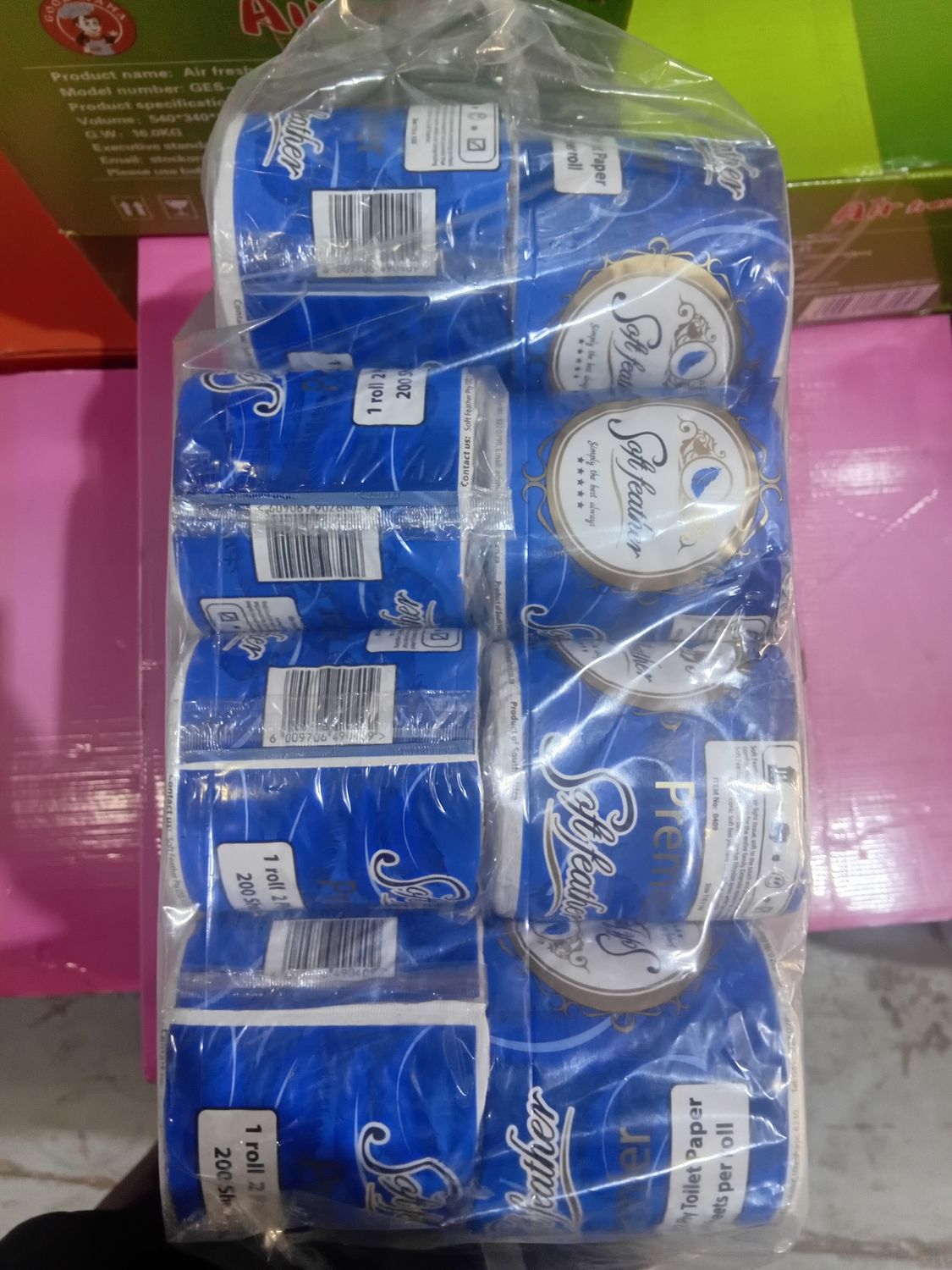 Toilet Rolls Tissue 24s Soft Feather Blue Premier Rec/2p/200
