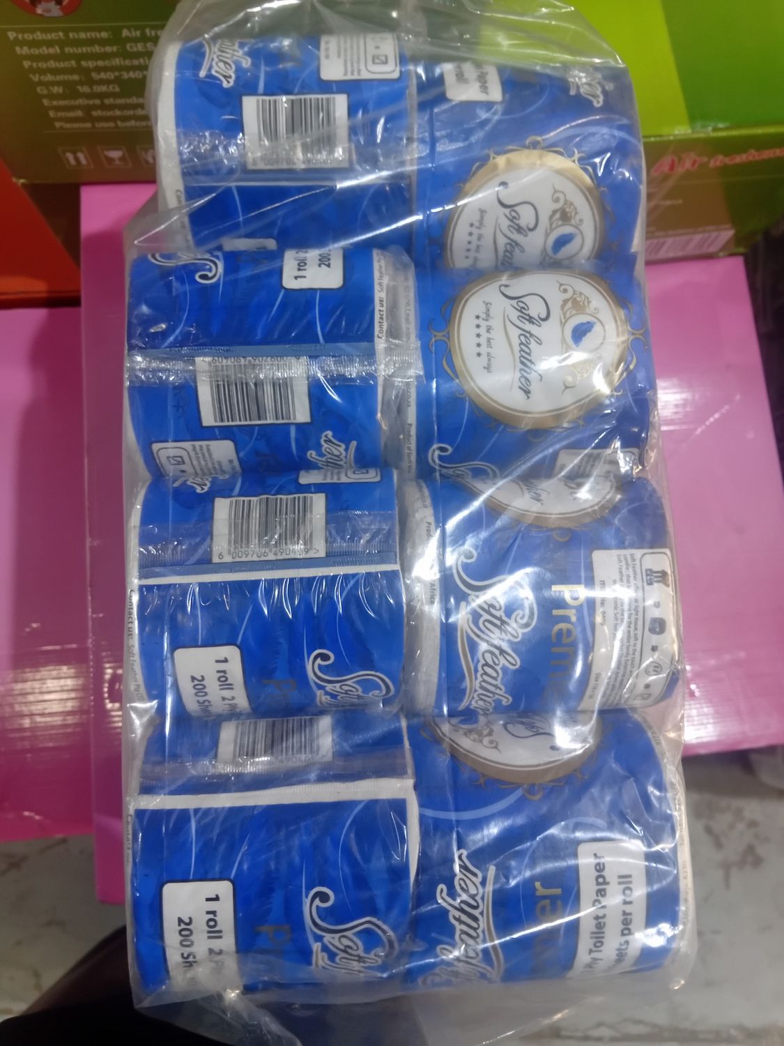 Toilet Rolls Tissue 24s Soft Feather Blue Premier Rec/2p/200