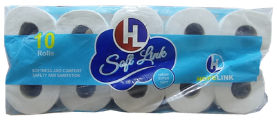 Toilet Rolls Tissue Soft Link Deluxe Soft 10s x 6 Virgin 2P/250
