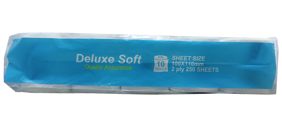 Toilet Rolls Tissue Soft Link Deluxe Soft 10s Virgin 2P/250