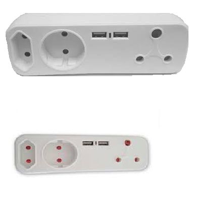 Powline Socket Outlets Adopter USB