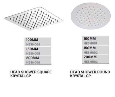 Head Shower Krystal CP