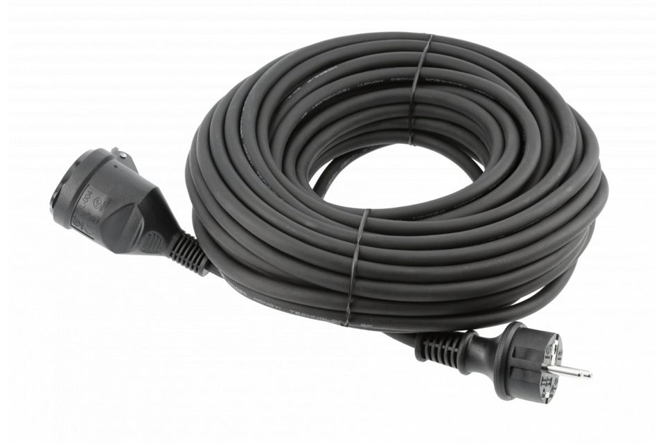 Lawn Mower Extension Cord, Size: 5m, Color: Black