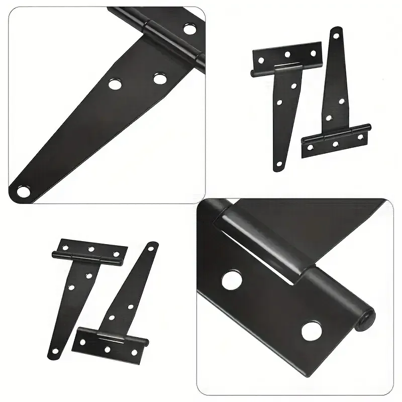Heavy Duty Black T-Hinges (2 Pec Pair)