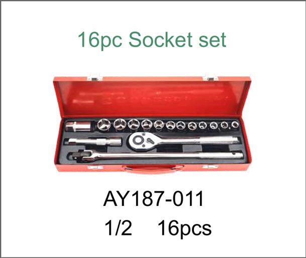 Socket 1/2&quot; Set 16 Pec Box