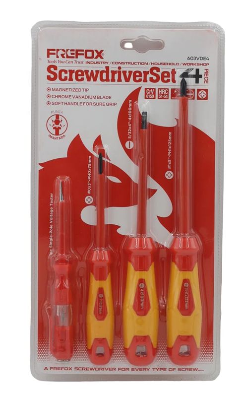 Firefox 4 Pcs BOLT Screwdriver Set