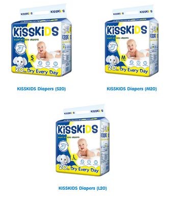 KISSKIDS Diapers 20s