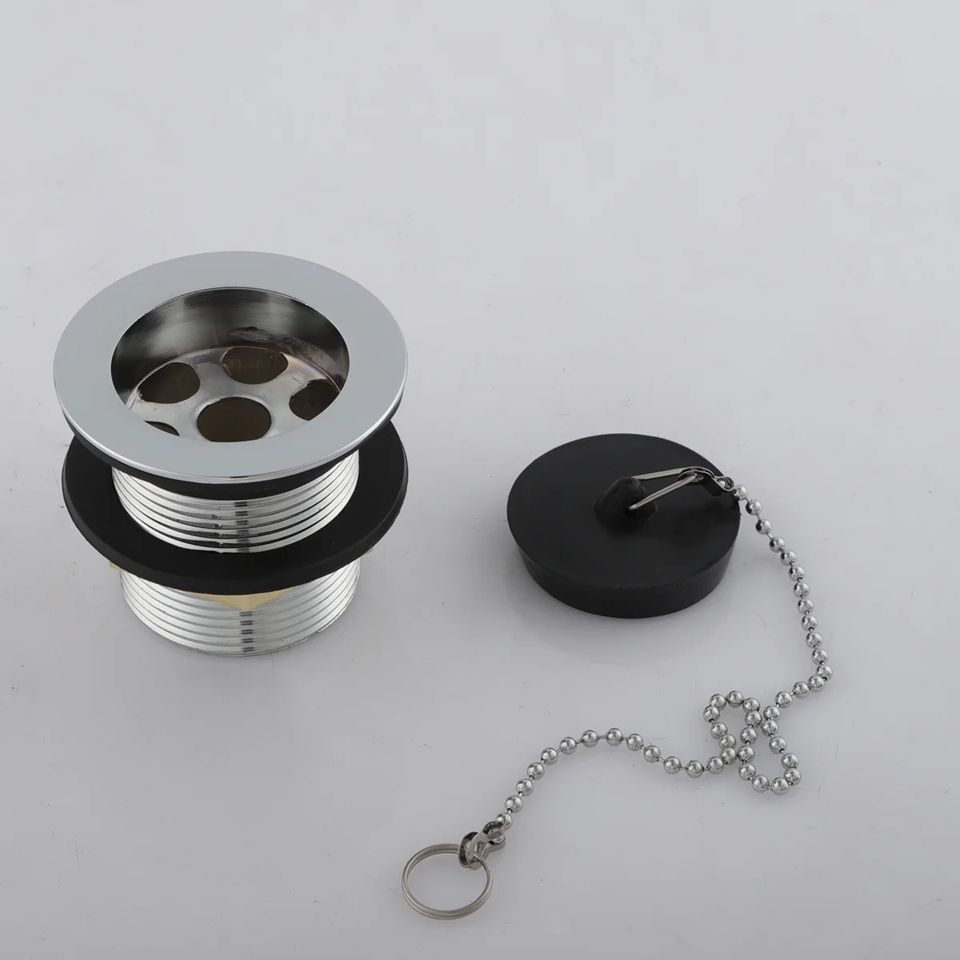 32mm Sink Waste with Rubber Plug Short