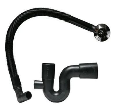 Rubber P Trap 40x40 Bath O/F Complete