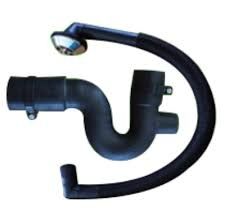 Rubber P Trap 40x40 Bath O/F Complete